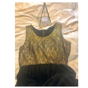 Gold and Black Blu Pepper Dress